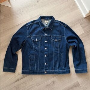 Jordache Vintage Denim Jean Jacket - XL - Classic Blue Button-Up
